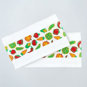 Geschirrtuchset „Gemüse“ (2 Stück) 