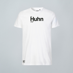Huhn T-Shirt weiß mit Schriftzug