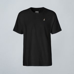 Totale Stickshirt Esel schwarz