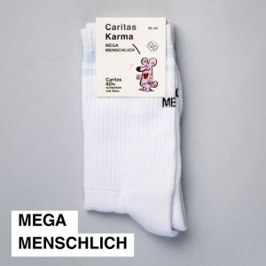 Caritas Tennissocken Ansicht Mega Menschlich