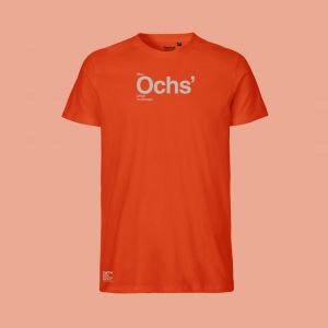 Ochs' T-Shirt orange mit Schriftzug