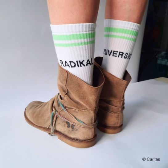 Tennissocken "RADIKAL ZUVERSICHTLICH" (2er Pack)