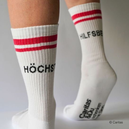 Tennissocken "HÖCHST HILFSBEREIT" (2er Pack)