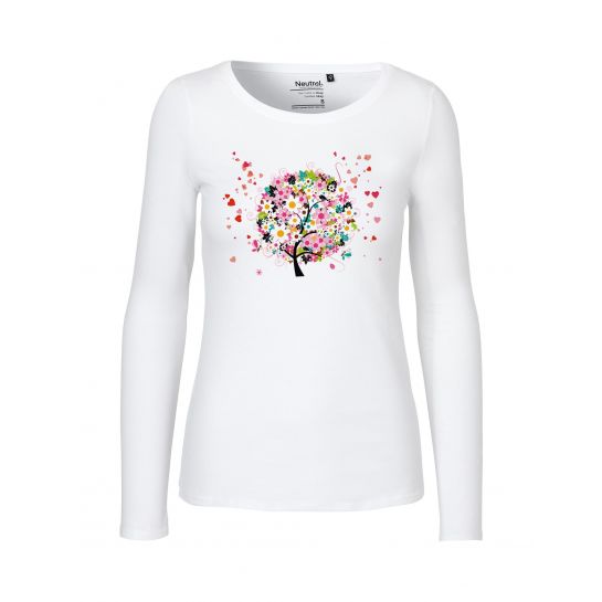 T-Shirt Langarm „Blumenbaum“