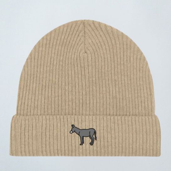 Haube Stick-Esel