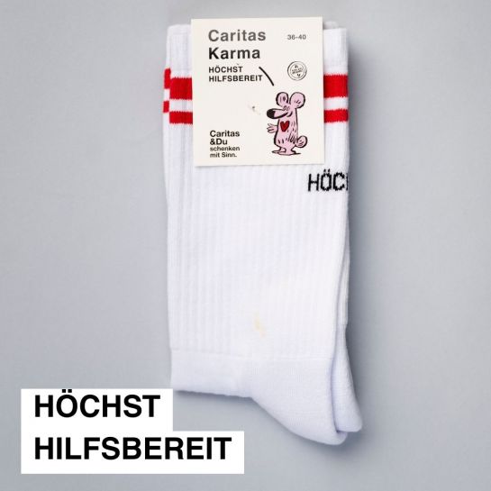 Tennissocken "HÖCHST HILFSBEREIT"