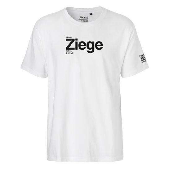 T-Shirt Ziege Herren Typographie