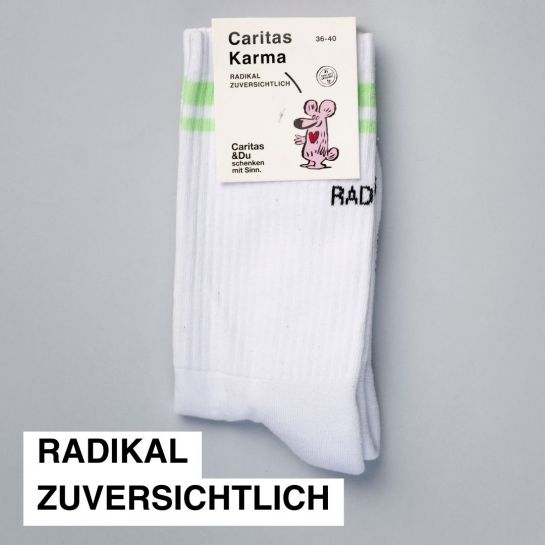 Tennissocken "RADIKAL ZUVERSICHTLICH"