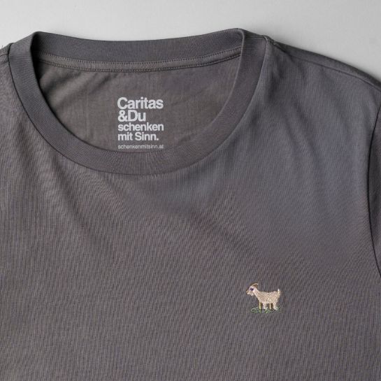 Stickshirt Ziege