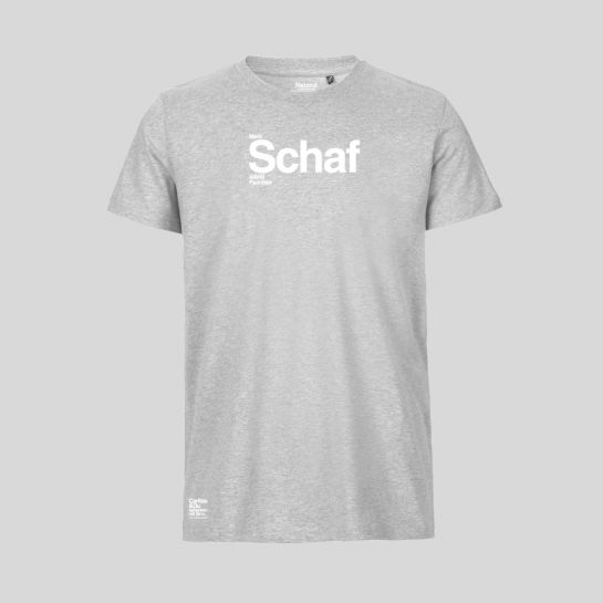 Schaf T-Shirt grau mit Schriftzug